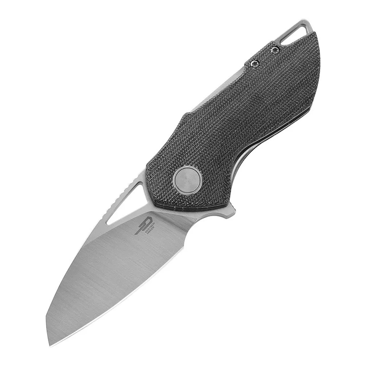 Складной нож Bestech Riverstone, сталь 154CM, рукоять черная микарта