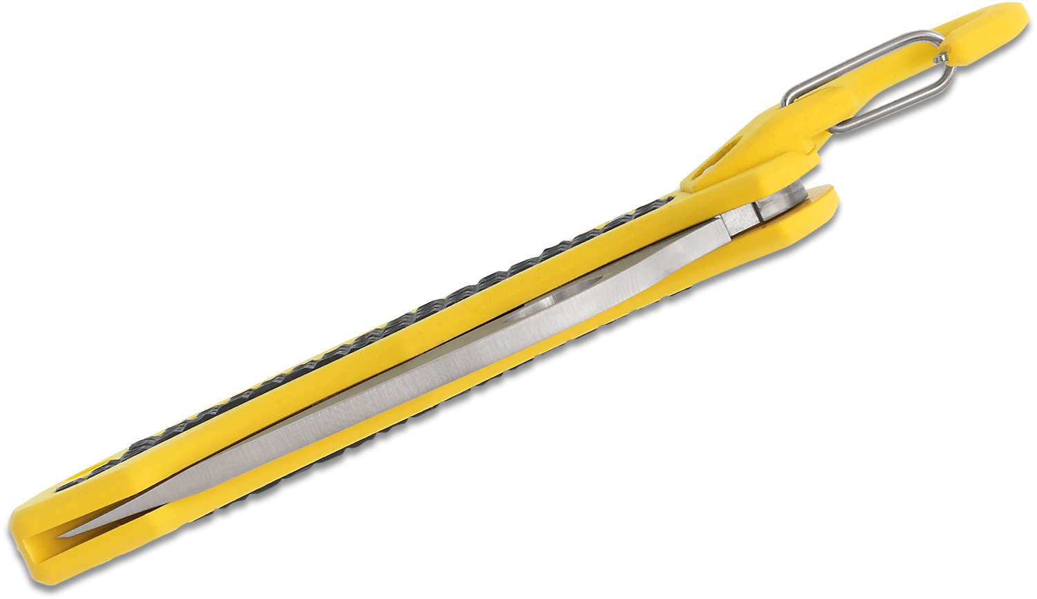 фото Нож складной snap-it™ salt™ spyderco c26syl, сталь h1 satin serrated (spyderedge™), рукоять термопластик frn, жёлтый