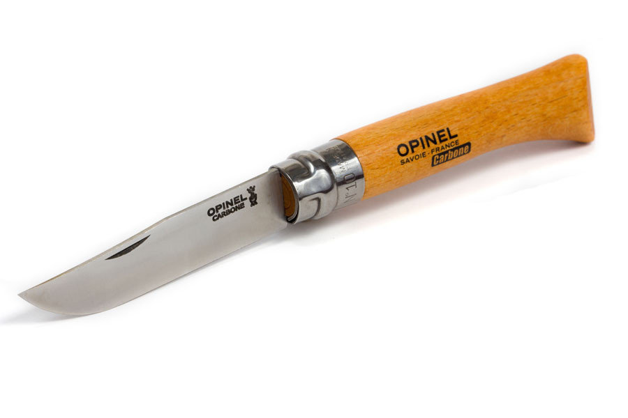 Нож Opinel №10, углеродистая сталь, рукоять из дерева бука, 113100 - фото 5