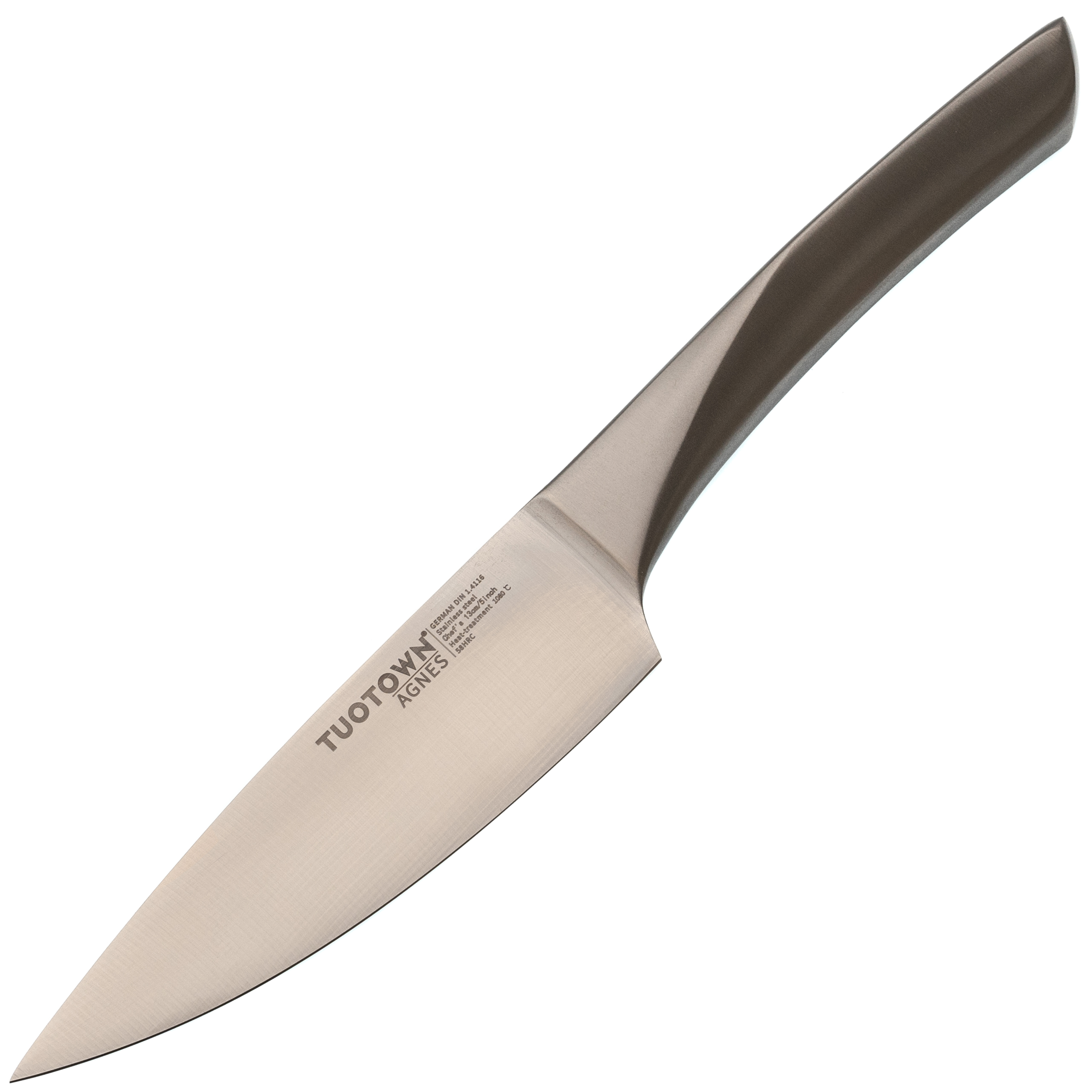 

Поварской кухонный нож Tuotown Agnes 130 мм, сталь 1.4116