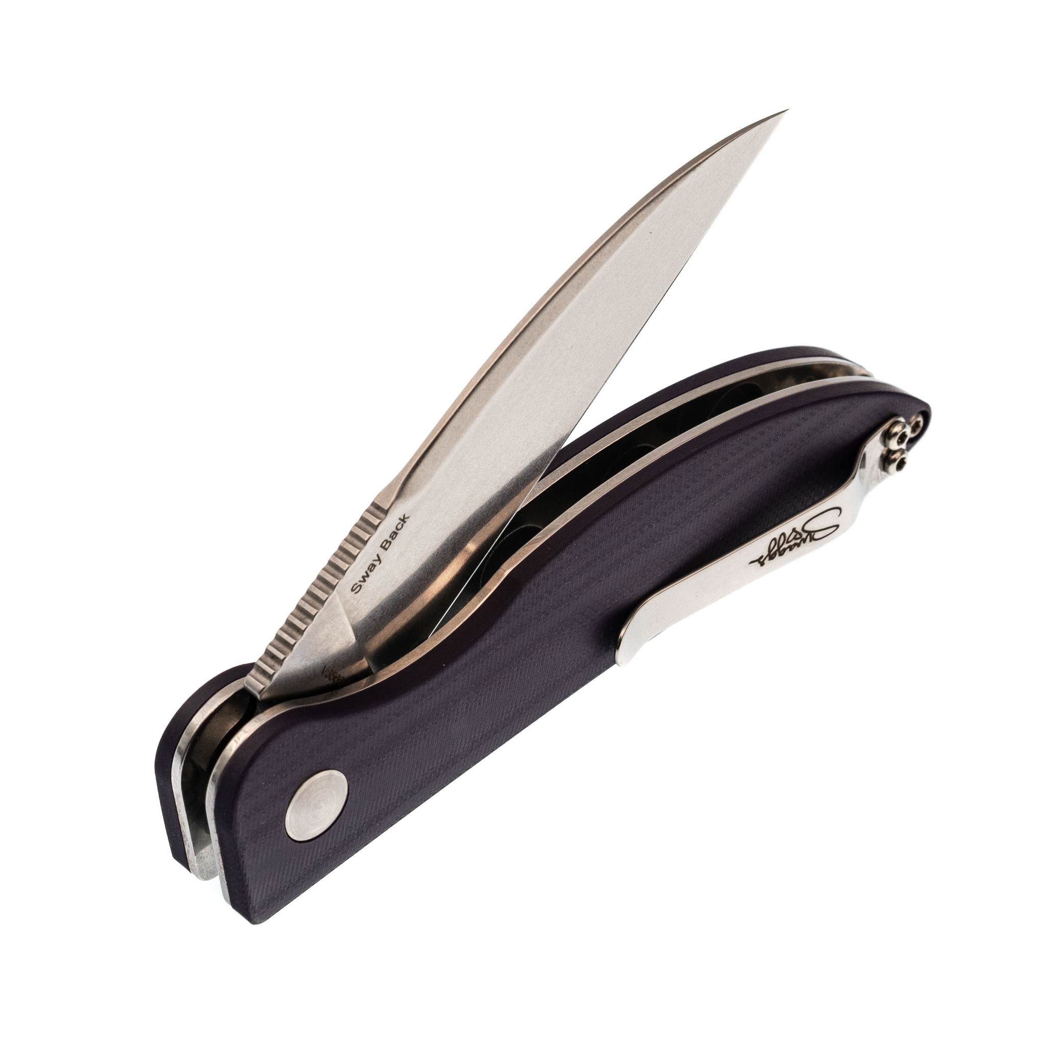 Складной нож Kizer Sway back, сталь N690, рукоять G10 - фото 4