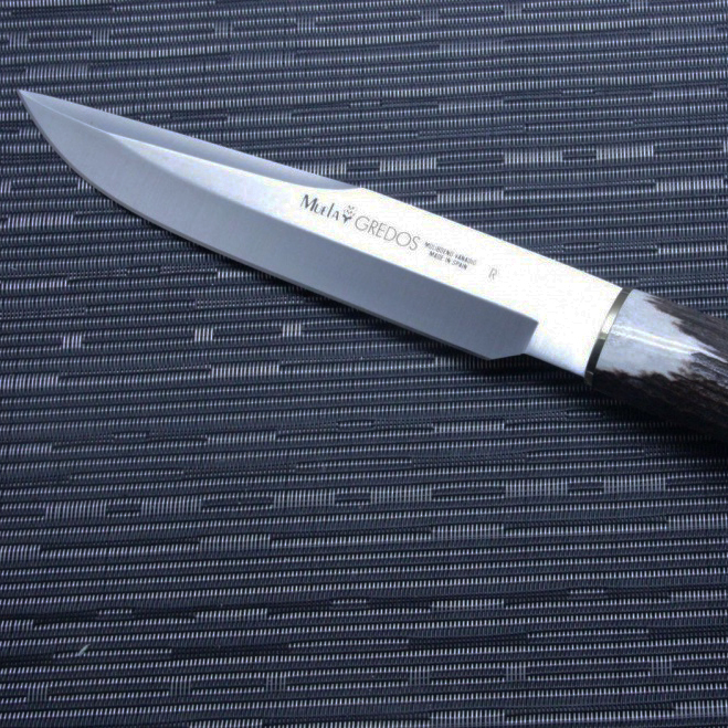 фото Нож с фиксированным клинком muela gredos, сталь x50crmov15, рукоять олений рог, коричневый, чехол