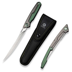 Фото Складной нож CIVIVI Shawka, сталь 14C28N, рукоять алюминий, зеленый/серый