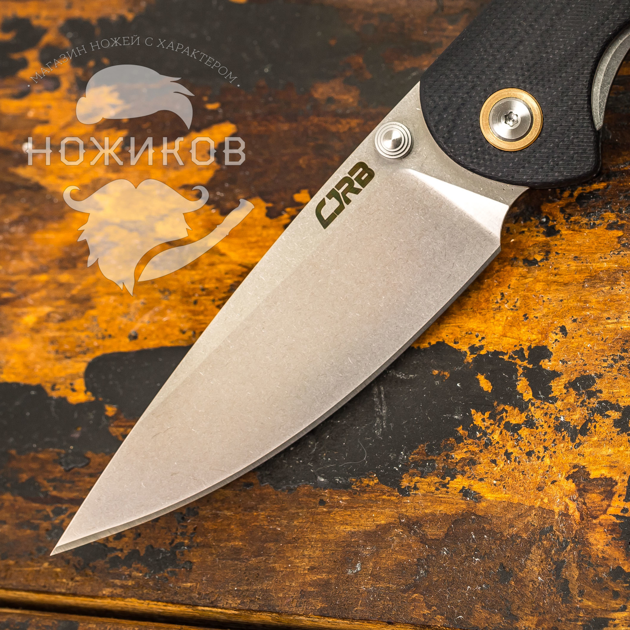 Складной нож CJRB Feldspar, сталь D2, Black G10 от Ножиков