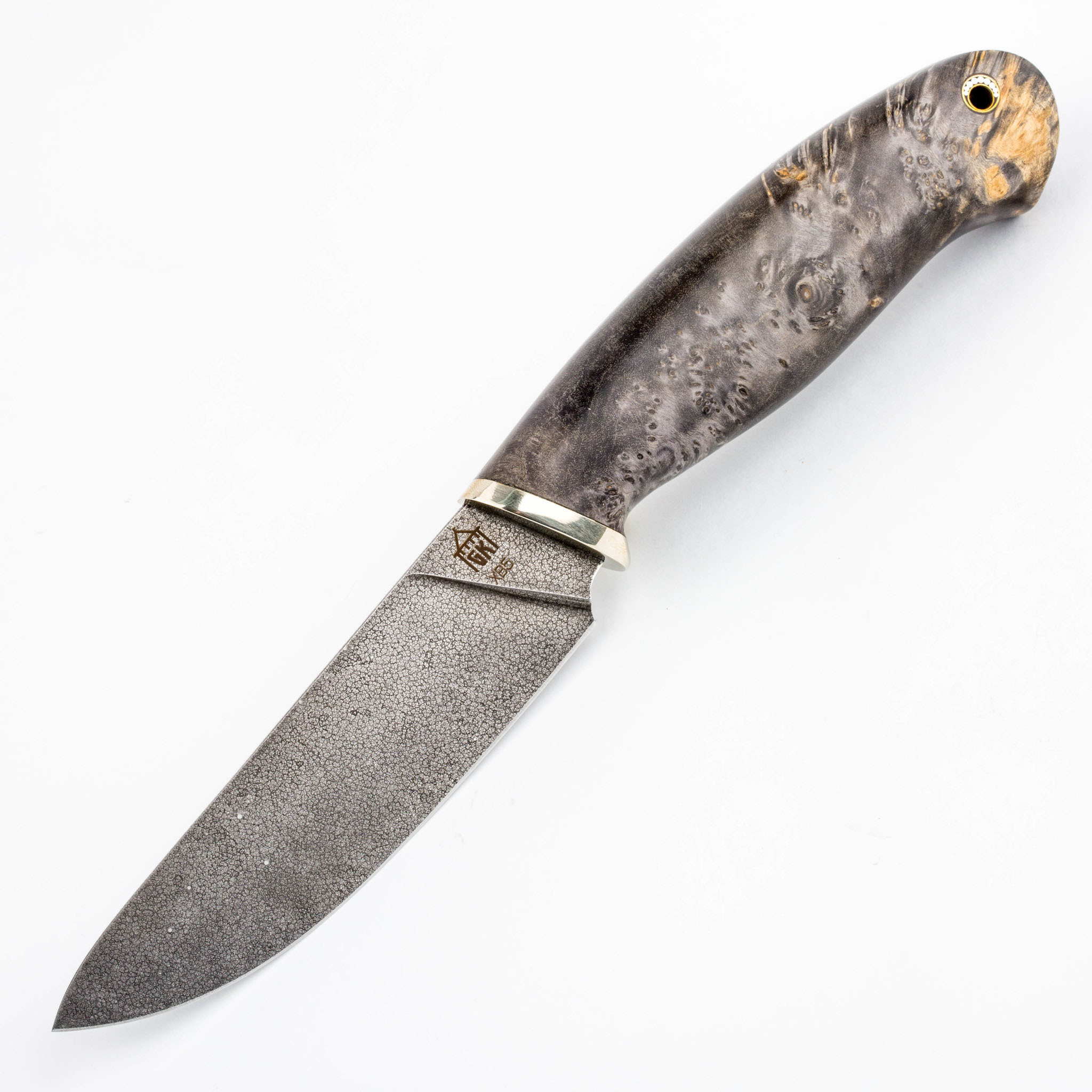 Нож Охотник, сталь ХВ5, карельская береза - фото 1