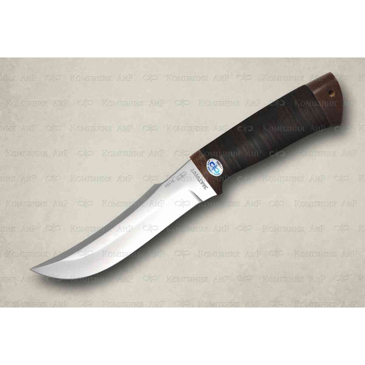 Нож Клык, кожа, 95x18 от Ножиков