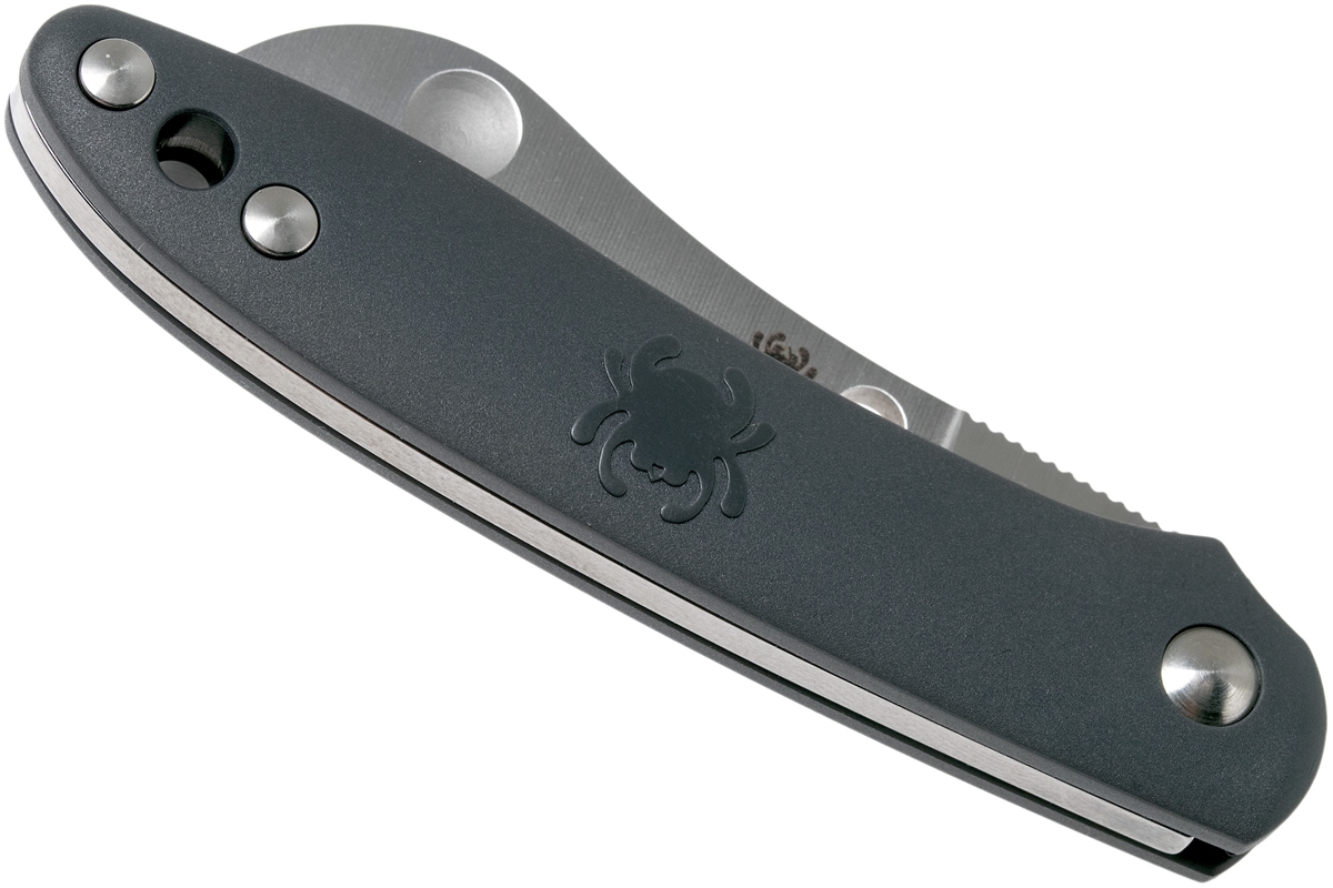 фото Нож складной roadie™ spyderco 189pgy tsa knife (transportation security administration), сталь n690co satin plain, рукоять термопластик frn, серый