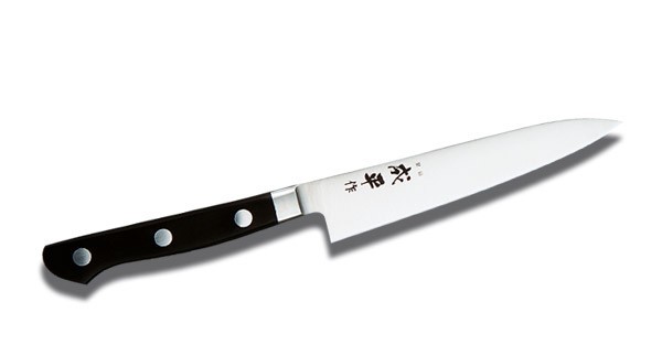 фото Нож универсальный narihira tojiro, fc-40, сталь aus-8, чёрный, в картонной коробке