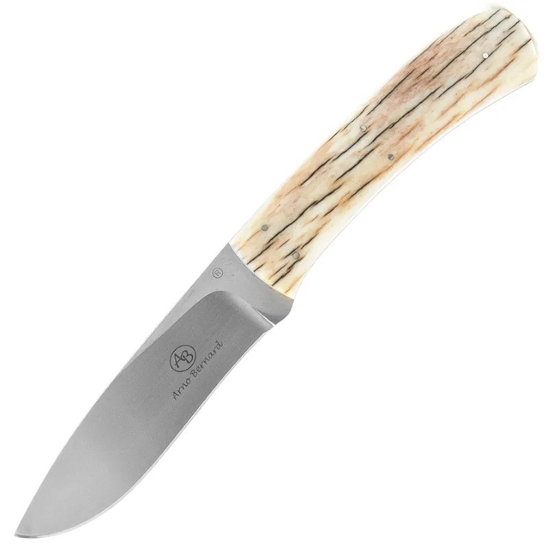 Нож с фиксированным клинком Arno Bernard Kudu, сталь N690, рукоять кость жирафа