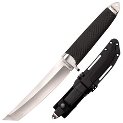 Фото Нож с фиксированным клинком Cold Steel Master Tanto, сталь VG-10 San Mai, рукоять кратон, черный