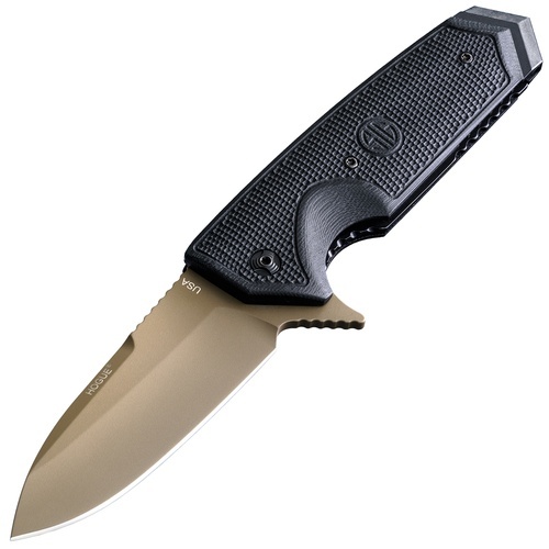 Складной нож Hogue Elishewitz EX-02 Spear Point, сталь 154CM, рукоять черный G10