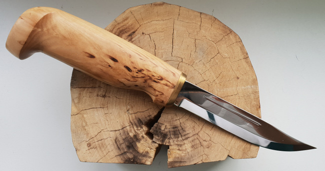 Нож финский Marttiini BIG LYNX, сталь X46Cr13, рукоять карельская береза от Ножиков