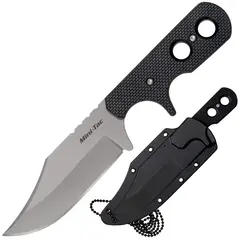 Фото Шейный нож Cold Steel Mini Tac Bowie, сталь 8Cr13MoV, рукоять G10, черный