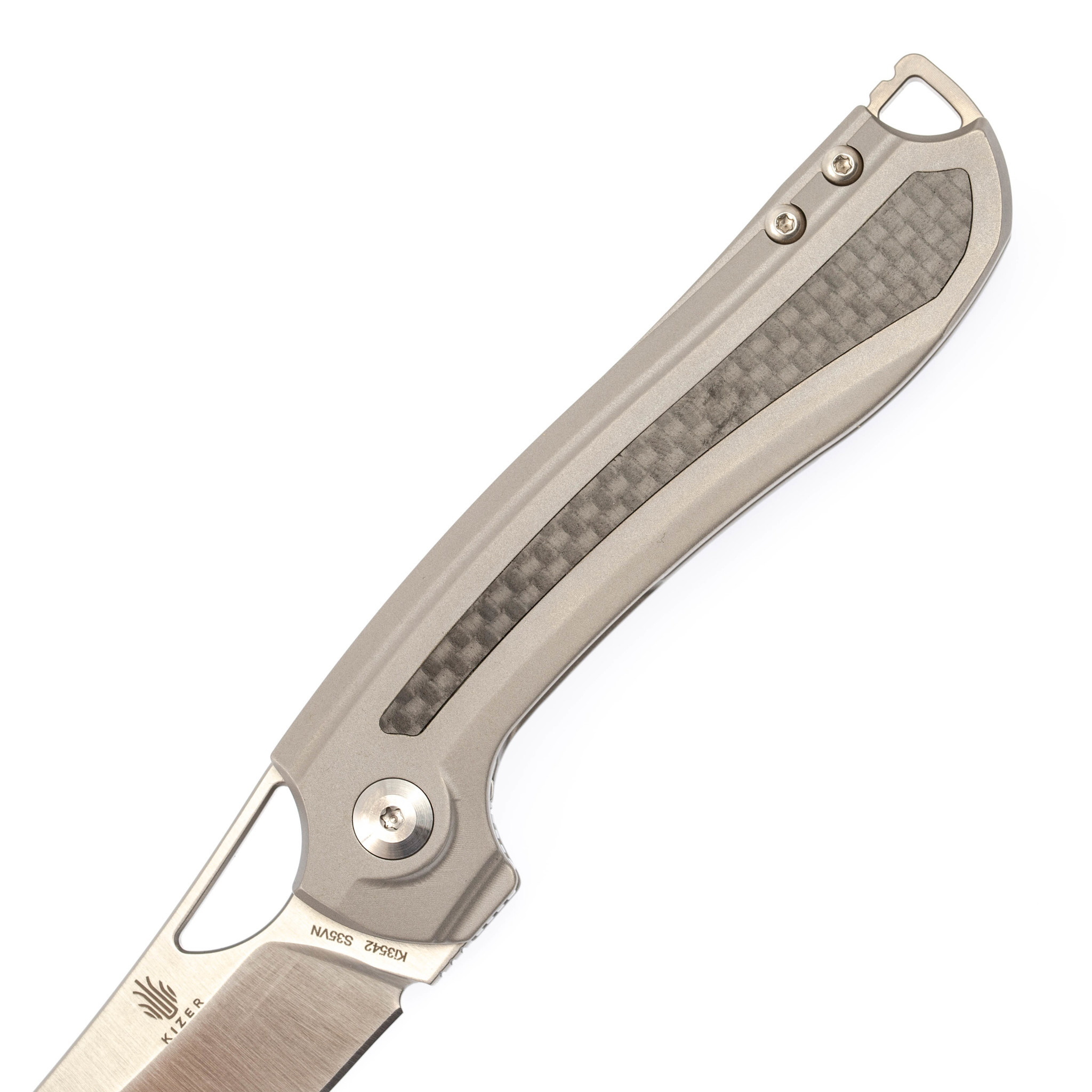 Складной нож Kizer Kobold, сталь CPM S35VN, рукоять титан/carbon - фото 2