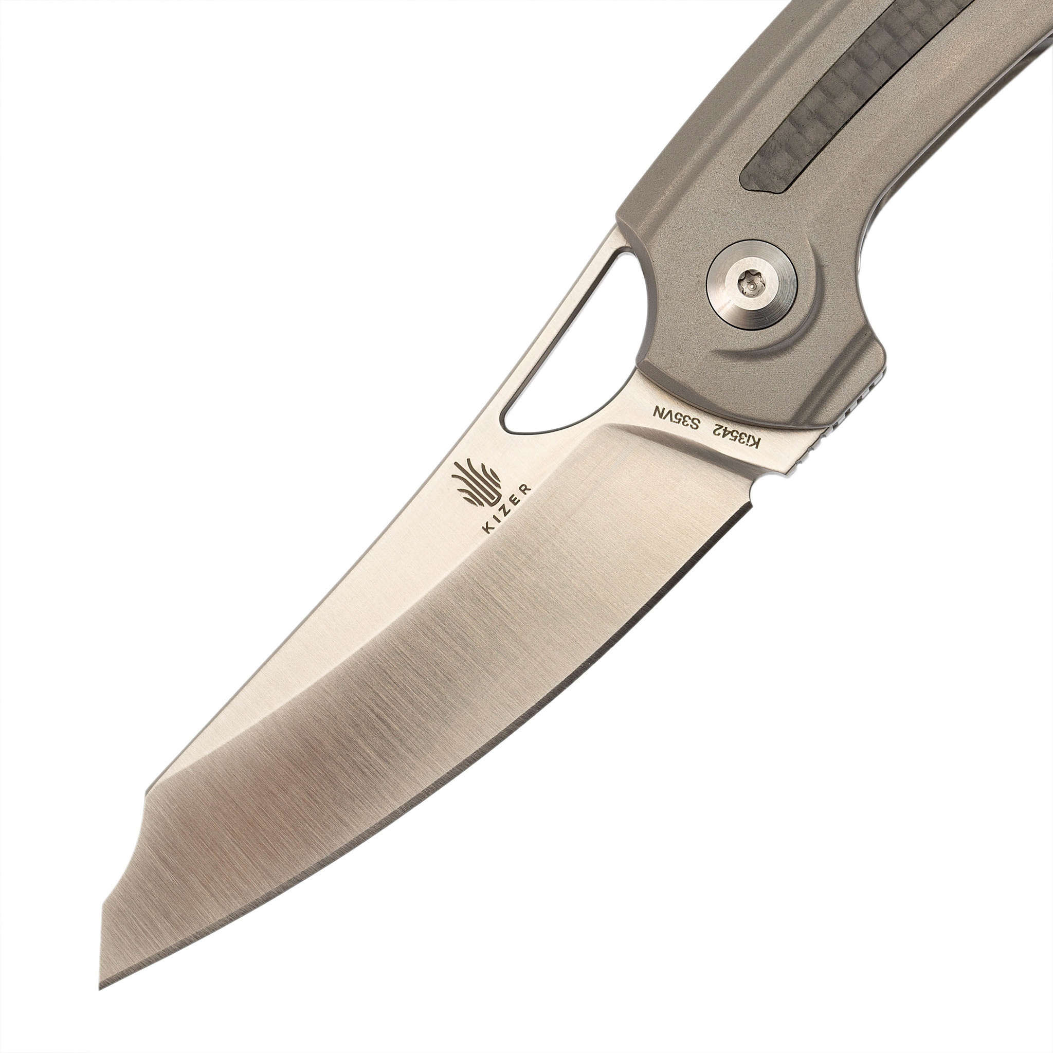 Складной нож Kizer Kobold, сталь CPM S35VN, рукоять титан/carbon - фото 3