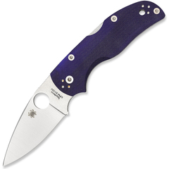 Фото Нож складной Native 5 - Spyderco 41GPDBL5, сталь CPM® S110V Satin Plain, рукоять стеклотекстолит G-10, синий (Dark Blue)