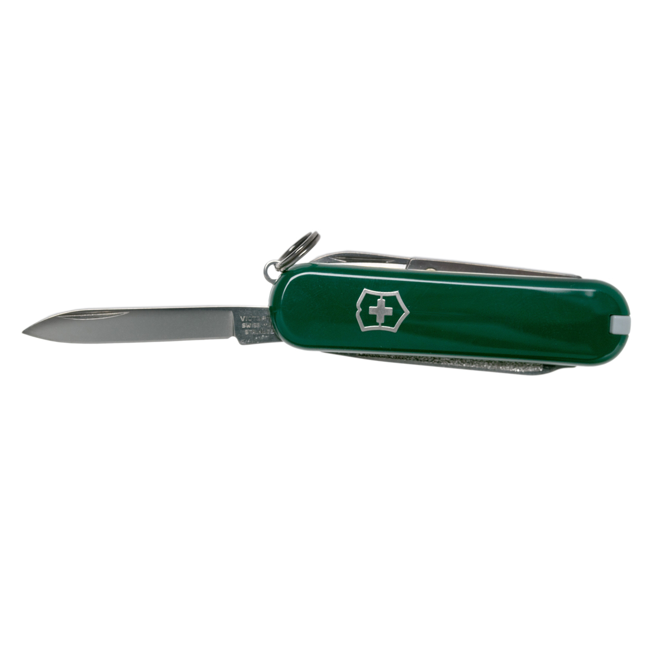 Нож перочинный Victorinox Classic, сталь X55CrMo14, рукоять Cellidor®, зеленый - фото 5