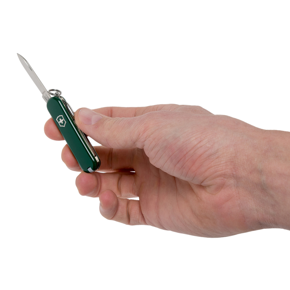 Нож перочинный Victorinox Classic, сталь X55CrMo14, рукоять Cellidor®, зеленый - фото 7