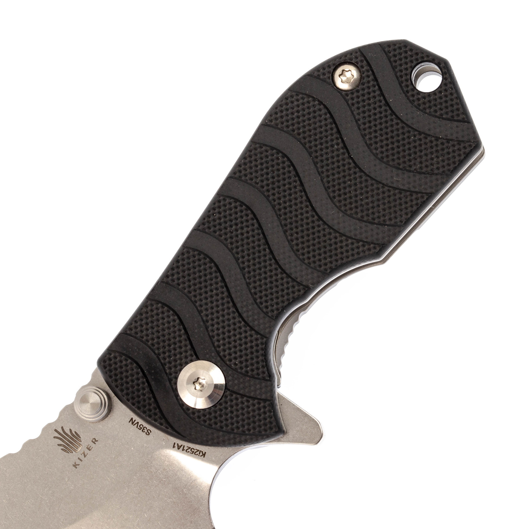 Складной нож Kizer Flip Shank, сталь CPM S35VN, рукоять титан/G10 - фото 3