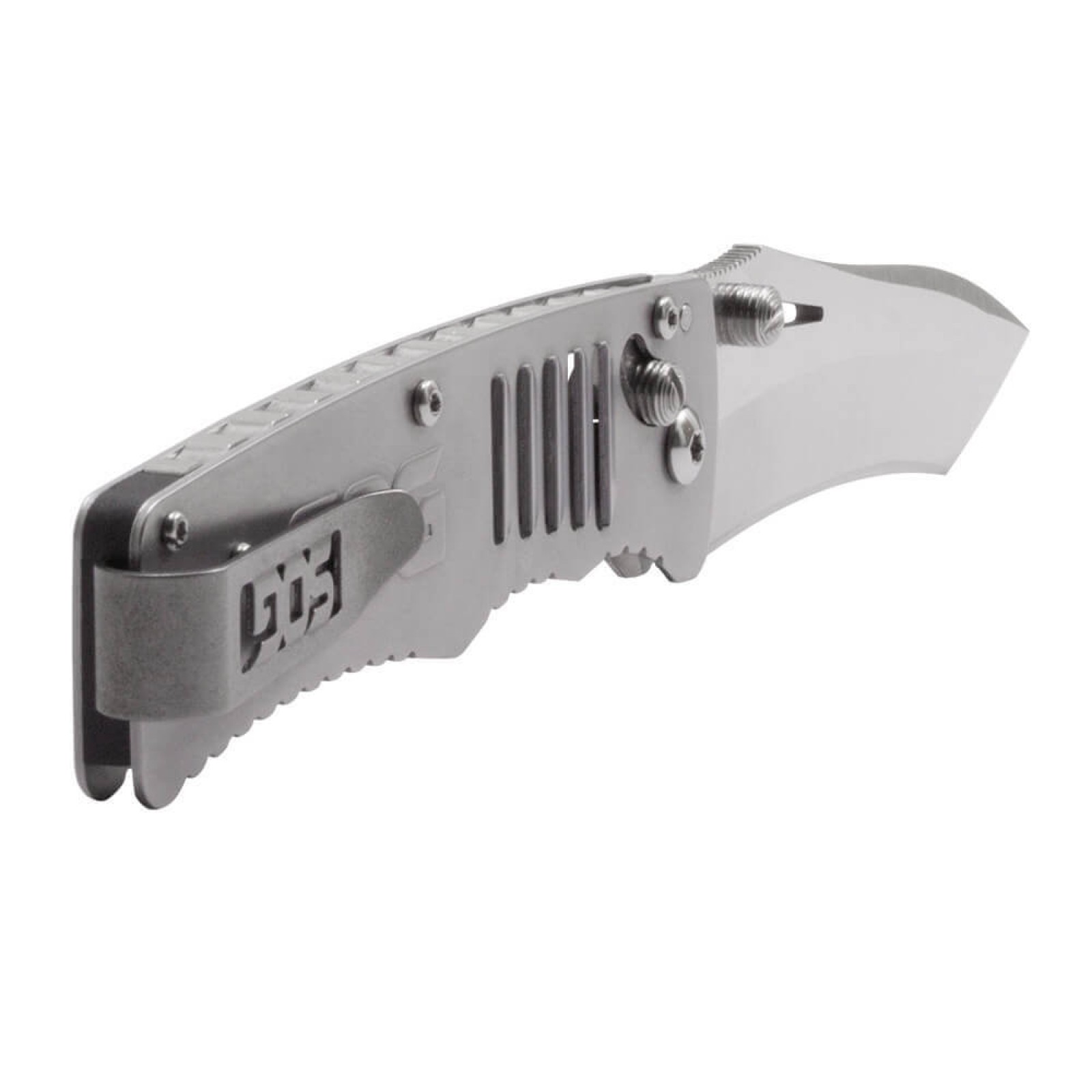 Складной нож Targa Satin - SOG TG1001, сталь VG-10, рукоять нержавеющая сталь, серый - фото 5