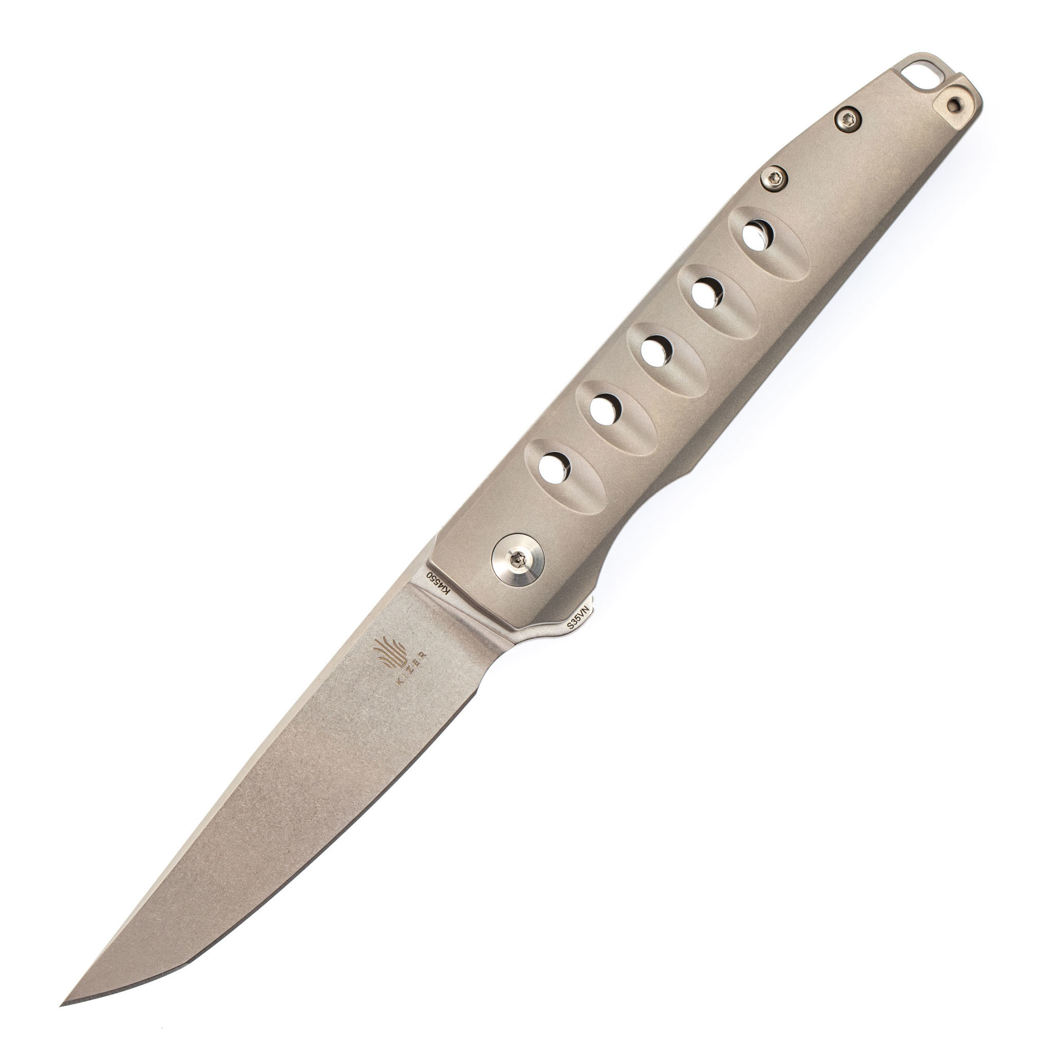 Складной нож Kizer Noble, сталь CPM S35VN, рукоять титан - фото 1