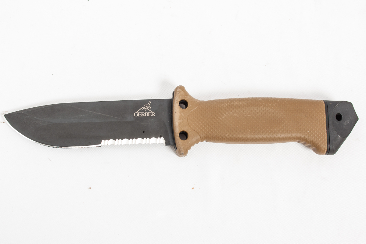 Нож с фиксированным клинком Gerber LMF II Survival - R, сталь 420HC, рукоять термопластик GRN - фото 4