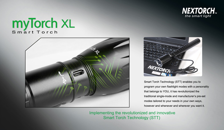 Фонарь светодиодный NexTorch myTorch XL Rechargeable LED (NT-MTXL) от Ножиков