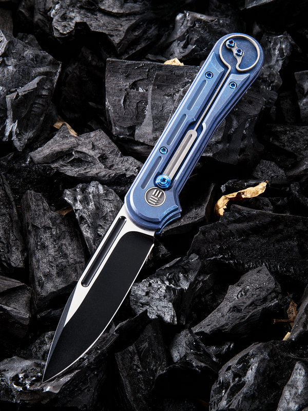 Складной нож WE Knife Double Helix blue, S35VN от Ножиков