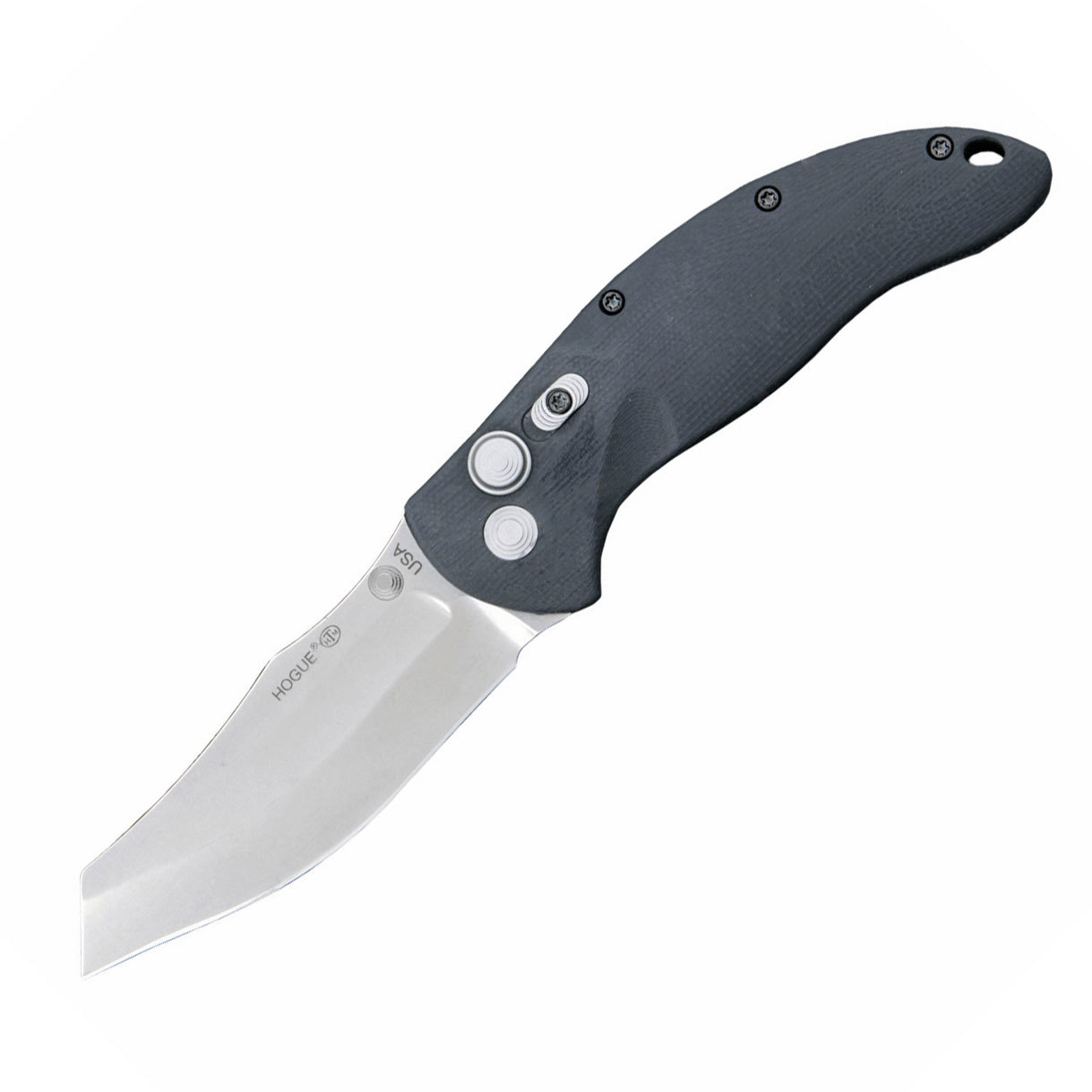 Нож складной Hogue EX-04 Stone-Tumbled Wharncliffe, сталь 154CM, рукоять стеклотекстолит G-Mascus® G10