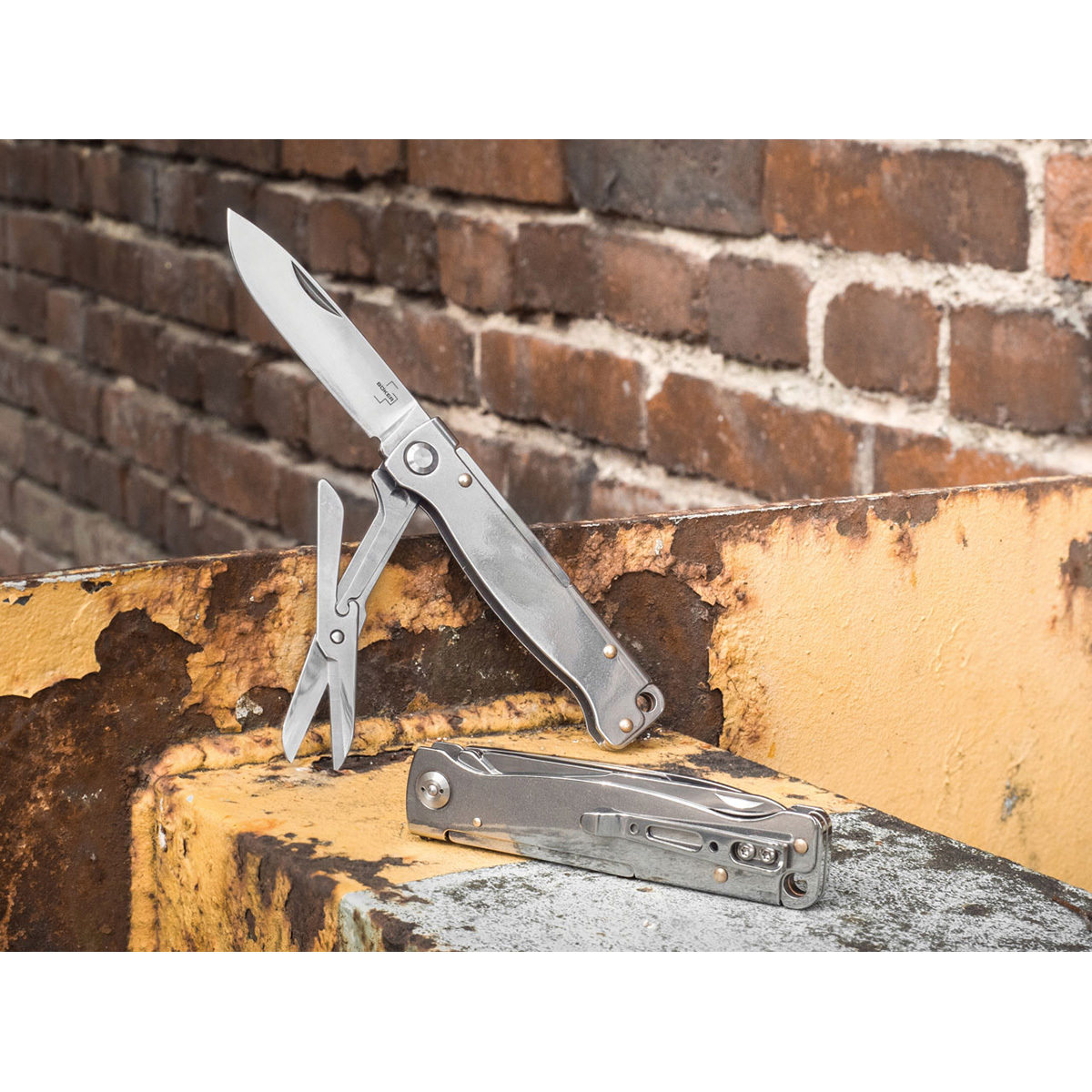Многофункциональный складной нож Boker Atlas Multi, сталь 12С27, рукоять сталь - фото 3