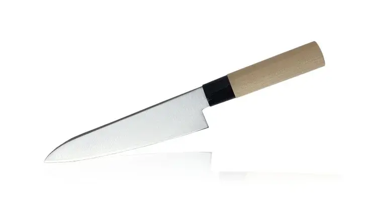 Нож Шефа ZEN, Tojiro, FD-563, сталь VG-10, коричневый - фото 2