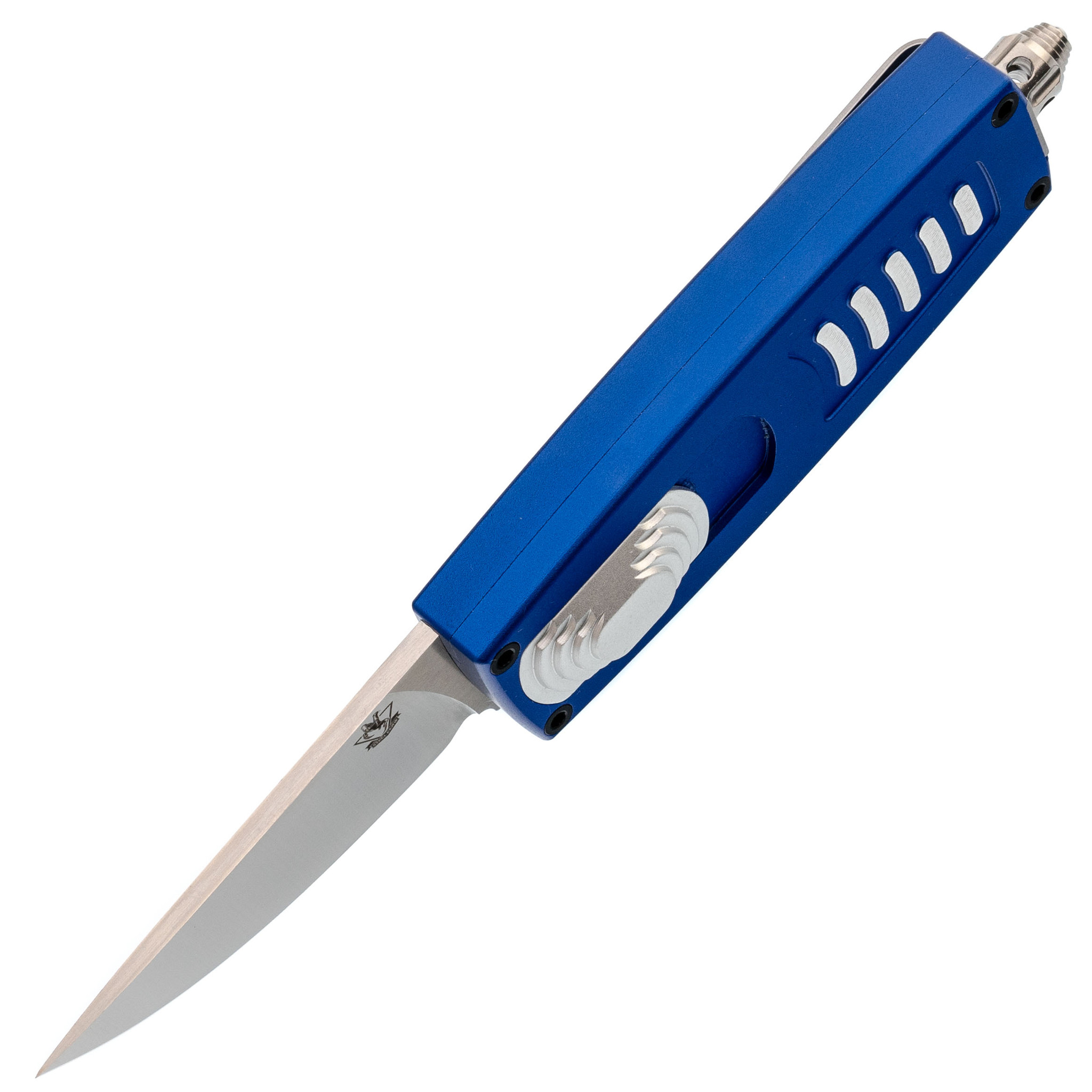 Автоматический нож Steelclaw Криптон-01, сталь D2, рукоять алюминий, синий - фото 2