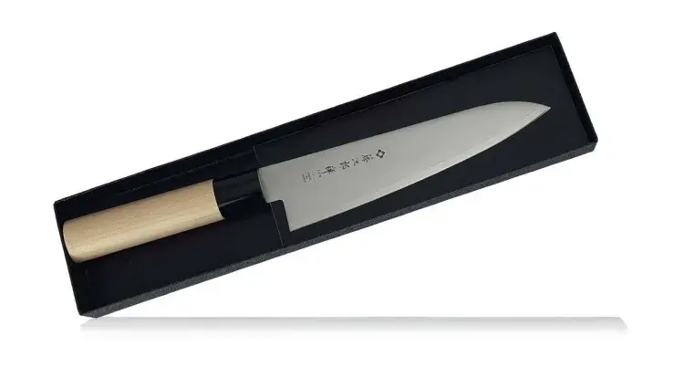 Нож Шефа ZEN, Tojiro, FD-563, сталь VG-10, коричневый - фото 3