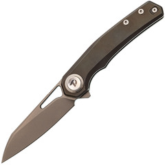 Фото Складной нож Dr.Tech D4281BR, сталь M390, рукоять TC4, бронзовый