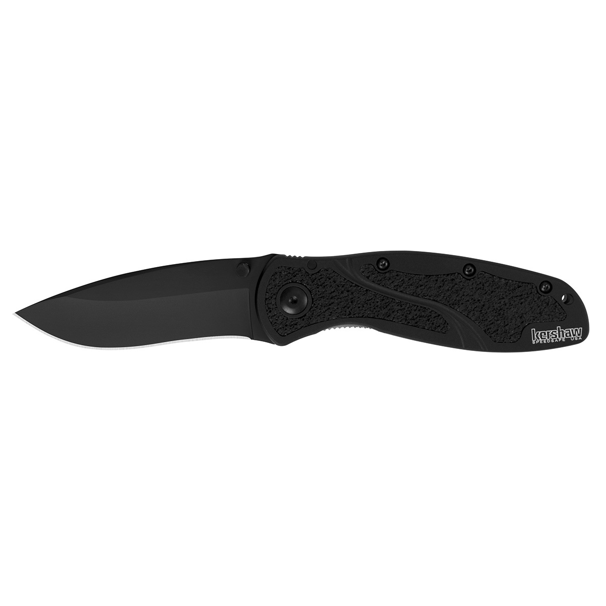 Складной нож Kershaw 1670BLK Blur Black, сталь Sandvik 14C28N, рукоять анодированный алюминий soft matte blur effect тон 20 beige 35мл
