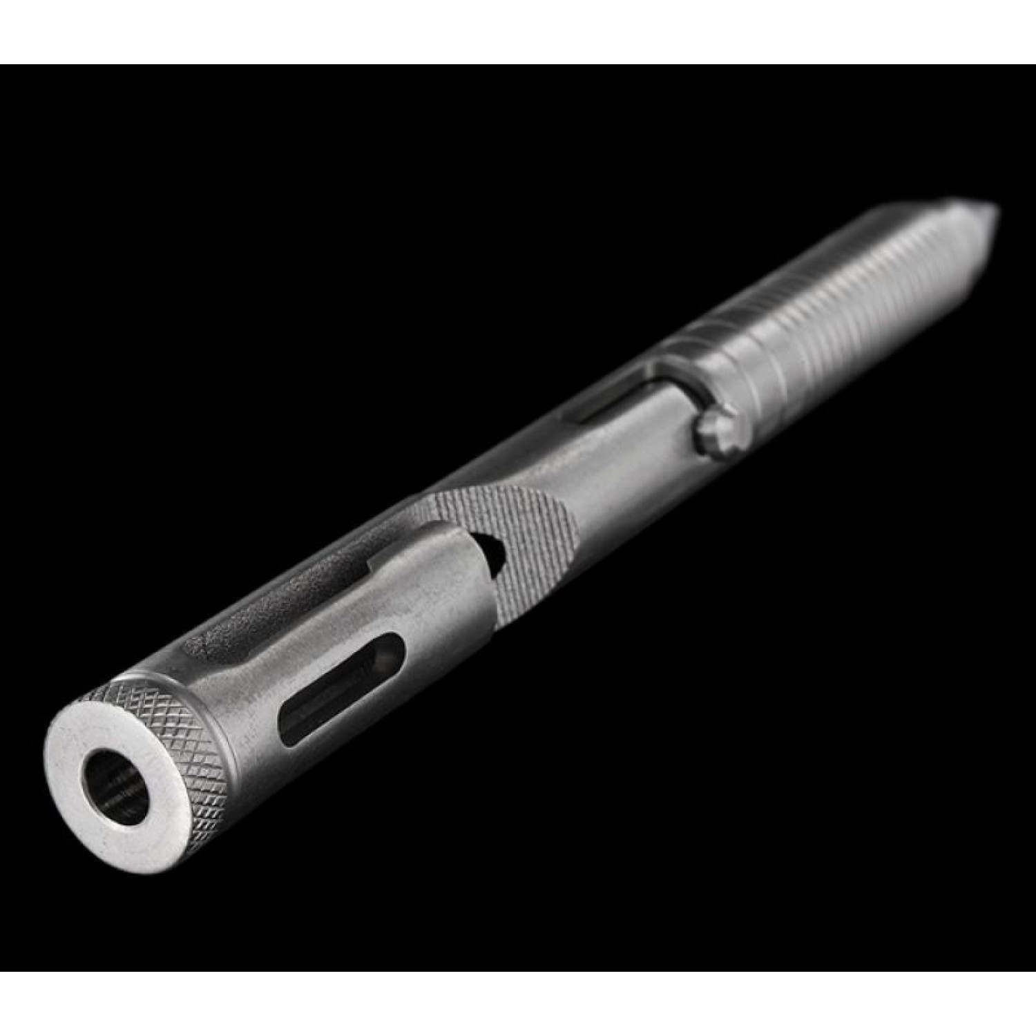 Тактическая ручка Cal .45 CID (Clip-Integrated-Design) Titanium, Boker Plus 09BO089, серебристая. Фото №9