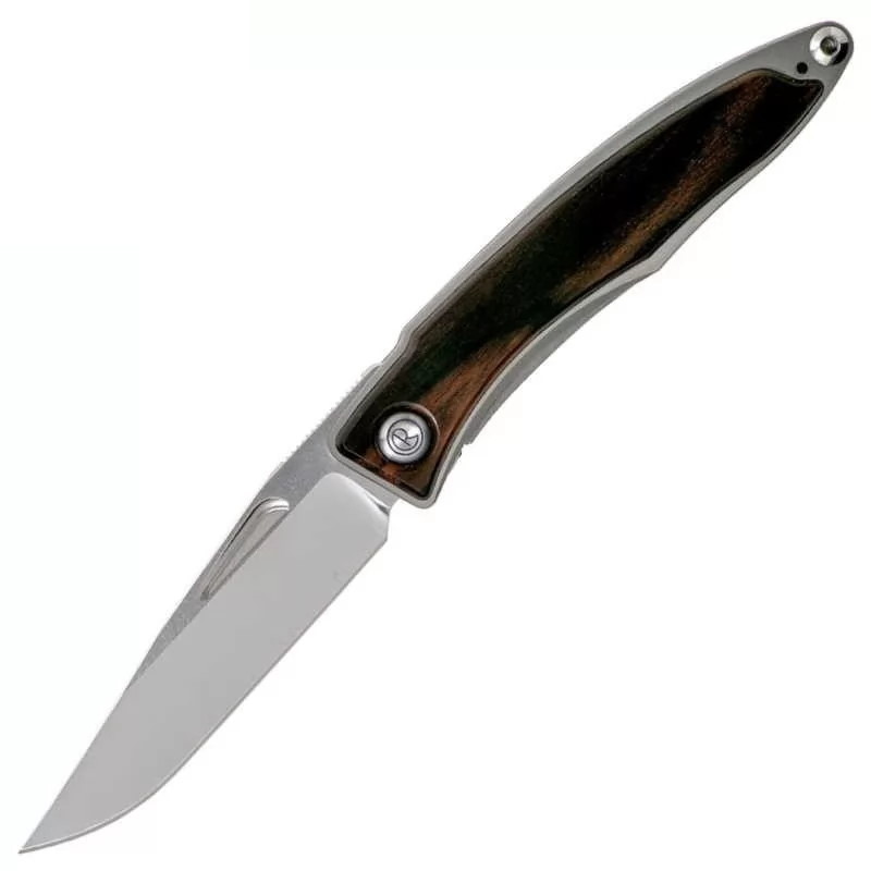 Складной нож Chris Reeve Mnandi, сталь S35VN, рукоять титановый сплав со вставкой черное дерево