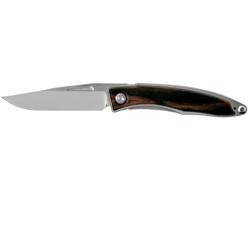 Складной нож Chris Reeve Mnandi, сталь S35VN, рукоять титановый сплав со вставкой черное дерево - фото 2