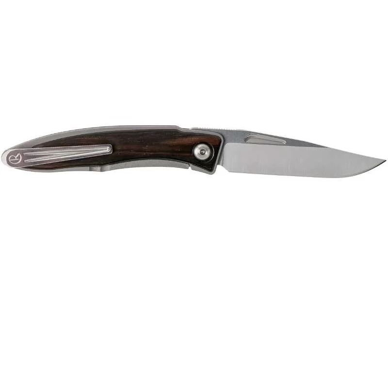Складной нож Chris Reeve Mnandi, сталь S35VN, рукоять титановый сплав со вставкой черное дерево - фото 3