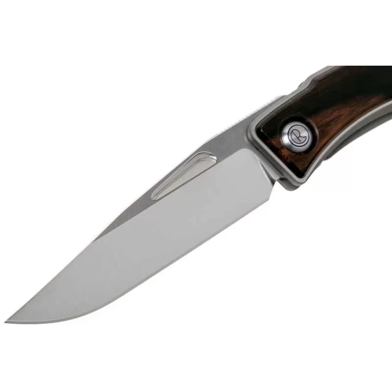 Складной нож Chris Reeve Mnandi, сталь S35VN, рукоять титановый сплав со вставкой черное дерево - фото 4