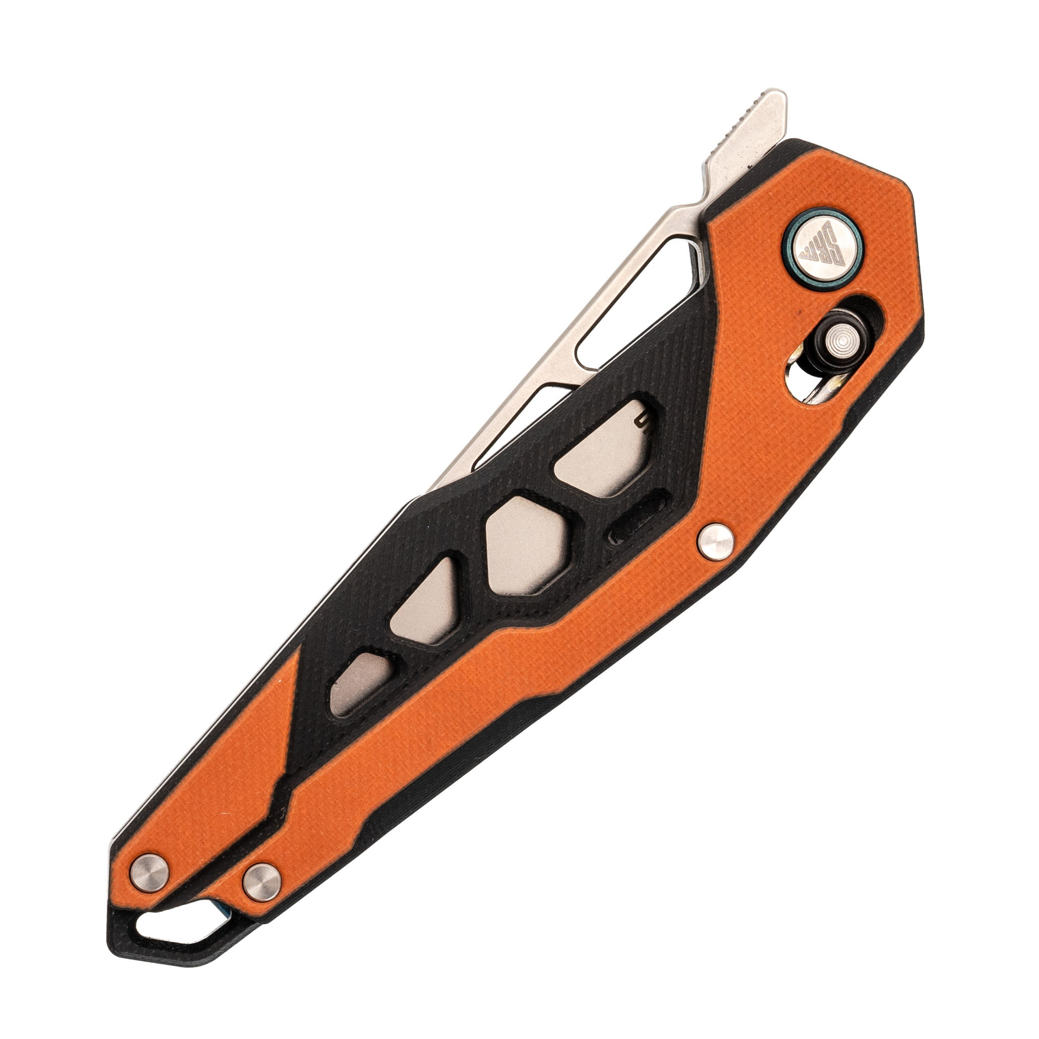 Складной нож SRM 9225-GJ, сталь D2, рукоять Orange G10 - фото 6