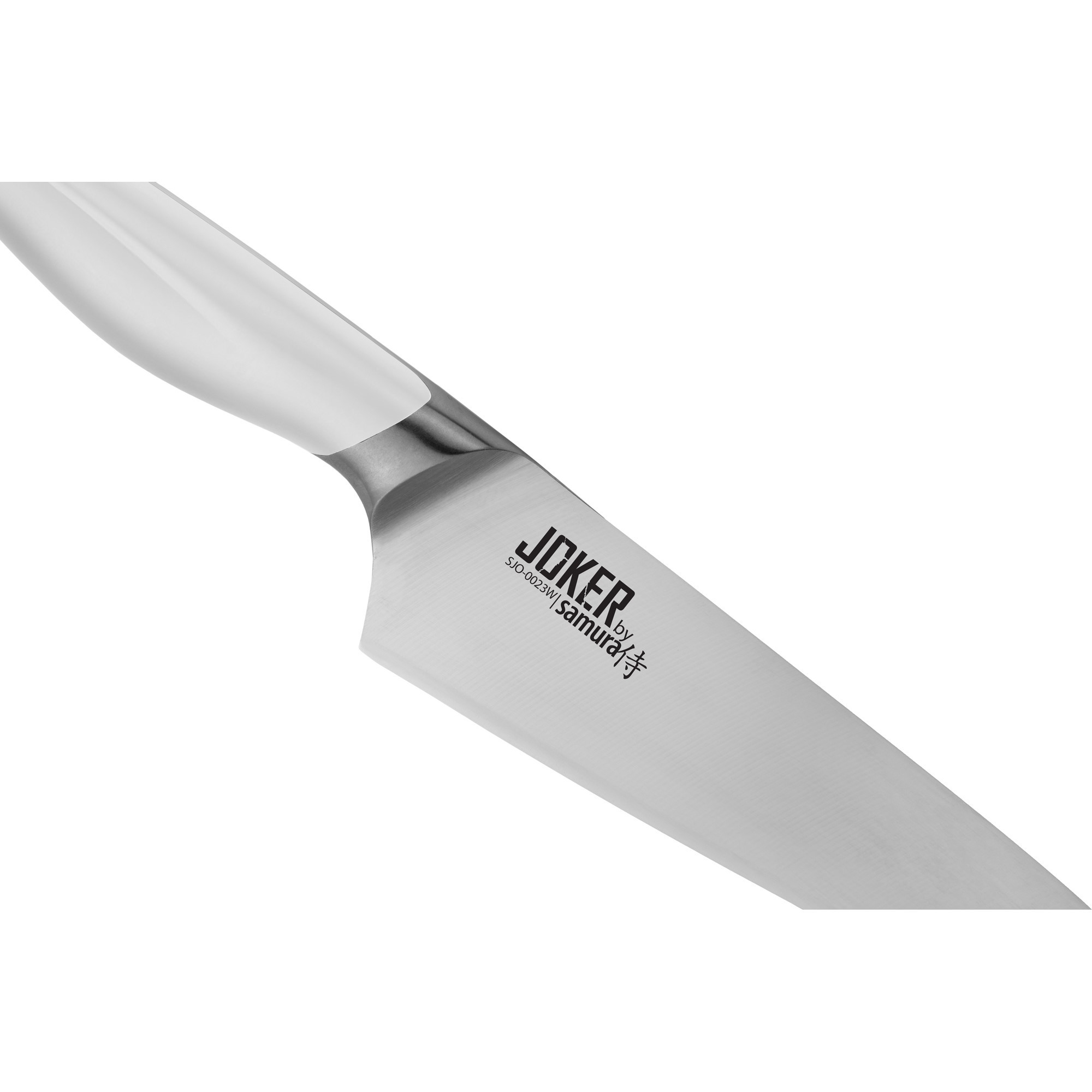 Нож кухонный универсальный Samura Joker 170 мм, сталь AUS-8, рукоять АБС-пластик белый - фото 4