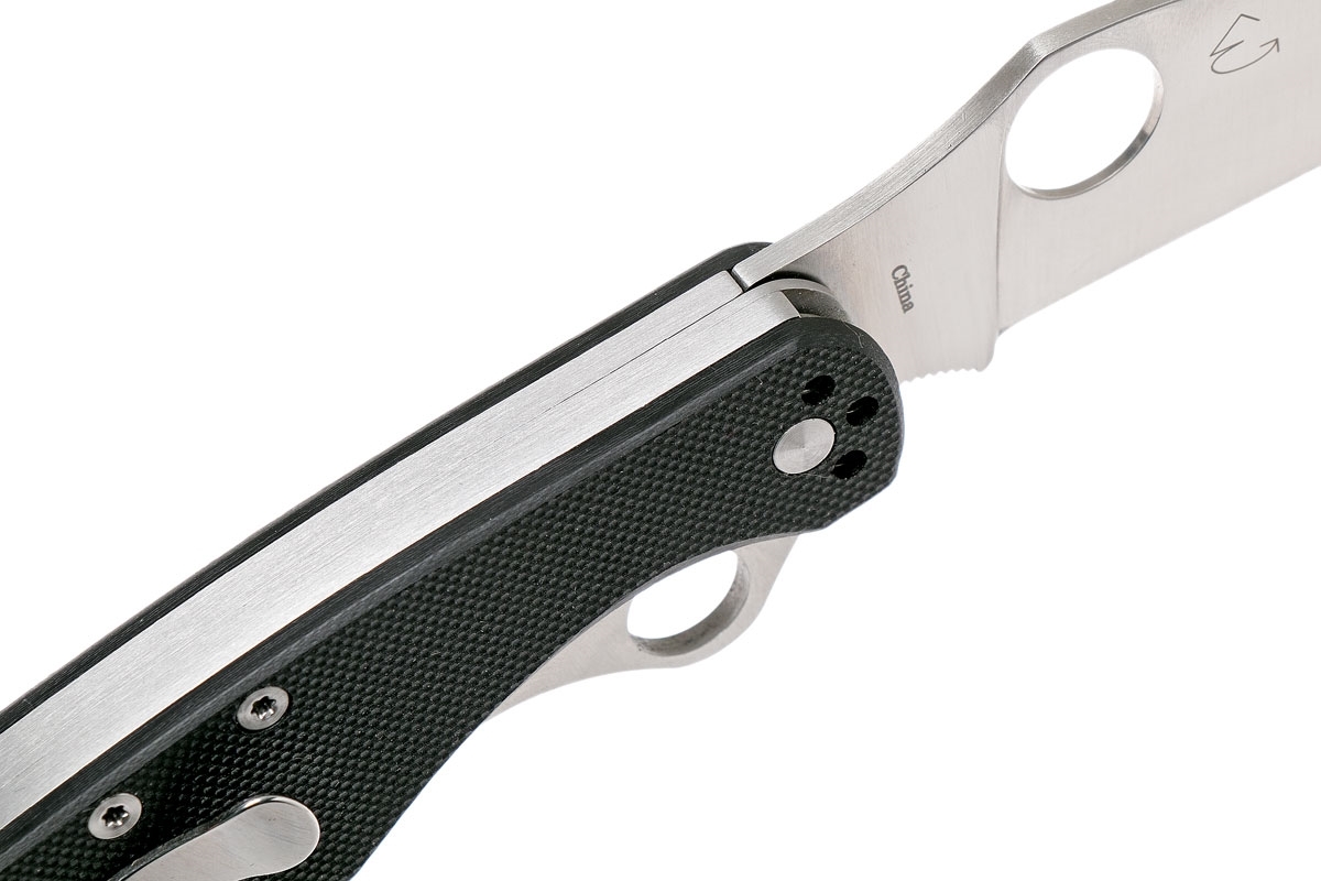 фото Складной многофункциональный нож clipitool™ standard™ - spyderco multi-tool 208gp, сталь 8cr13mov satin plain, рукоять стеклотекстолит g10, чёрный