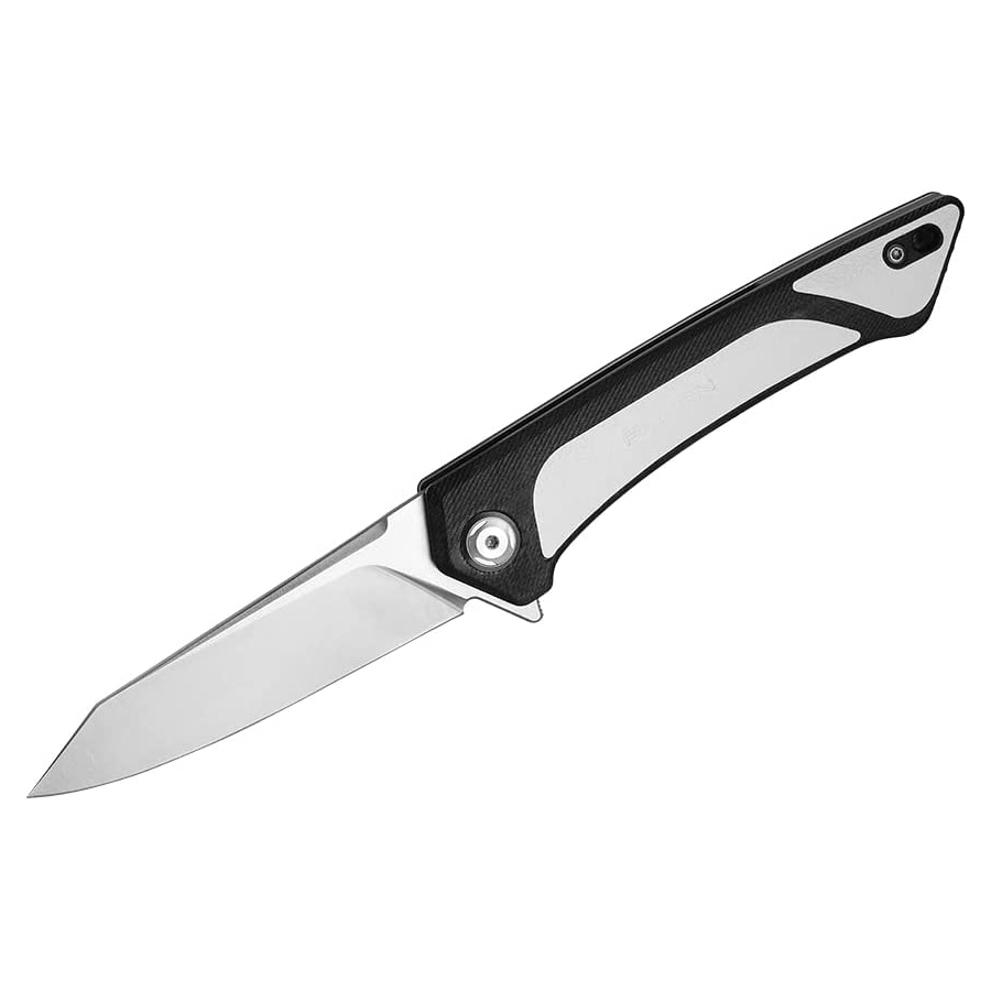 Складной нож Roxon K2, сталь D2, рукоять G10/кожа, белый