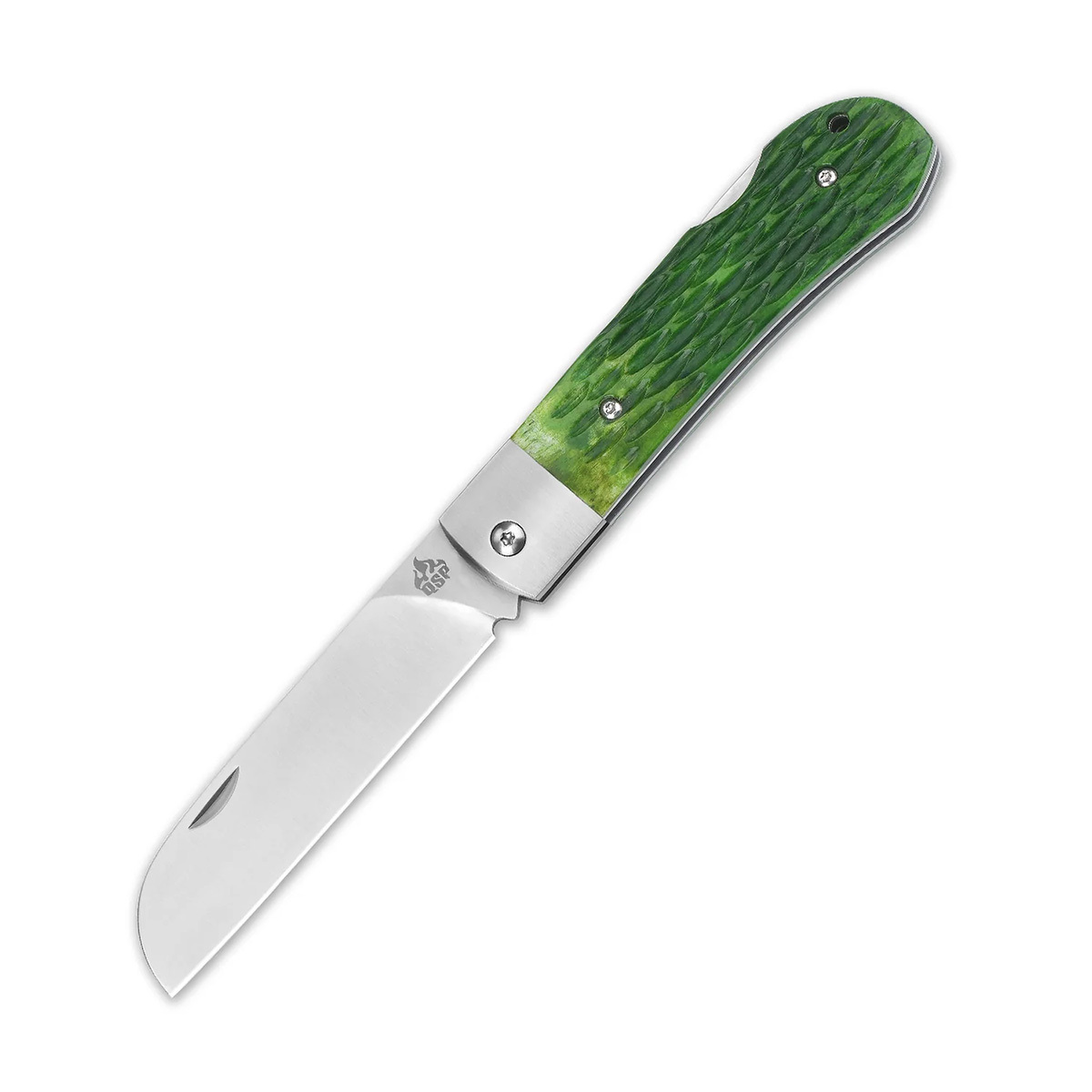 Складной нож QSP Knife Worker, сталь N690, рукоять кость, зеленый