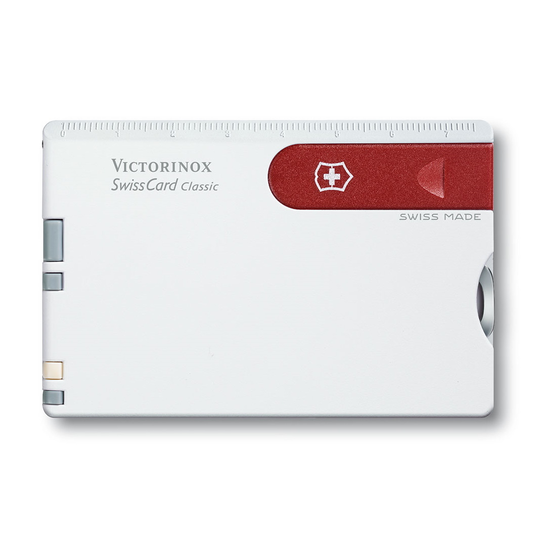 Швейцарская карта Victorinox SwissCard Classic, сталь X50CrMoV15, рукоять ABS-Пластик, белый, подарочная коробка