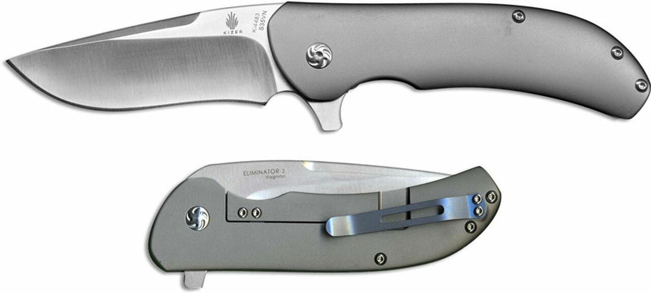 фото Складной нож kizer eliminator, сталь cpm-s35vn, рукоять титан