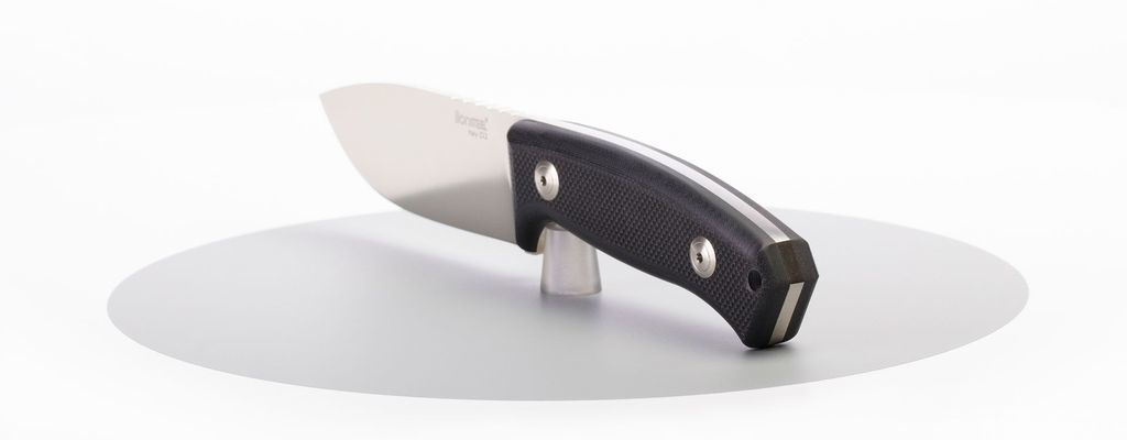 фото Нож с фиксированным клинком lionsteel m2 g10, сталь d2, рукоять g-10, черный lion steel