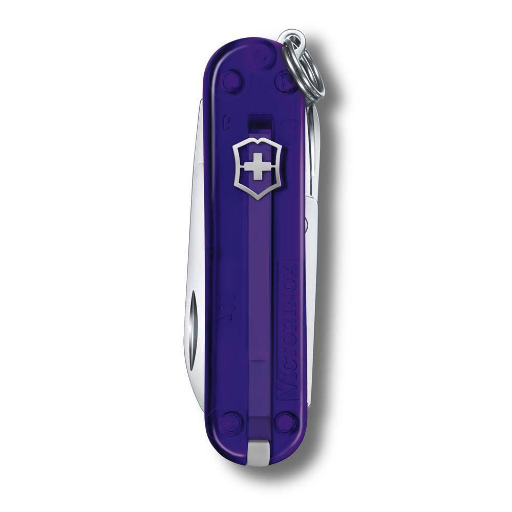 Нож Victorinox Classic SD Colors, Persian Indigo (0.6223.T29G) фиолетовый полупрозрачный, 7 функций 58мм - фото 2