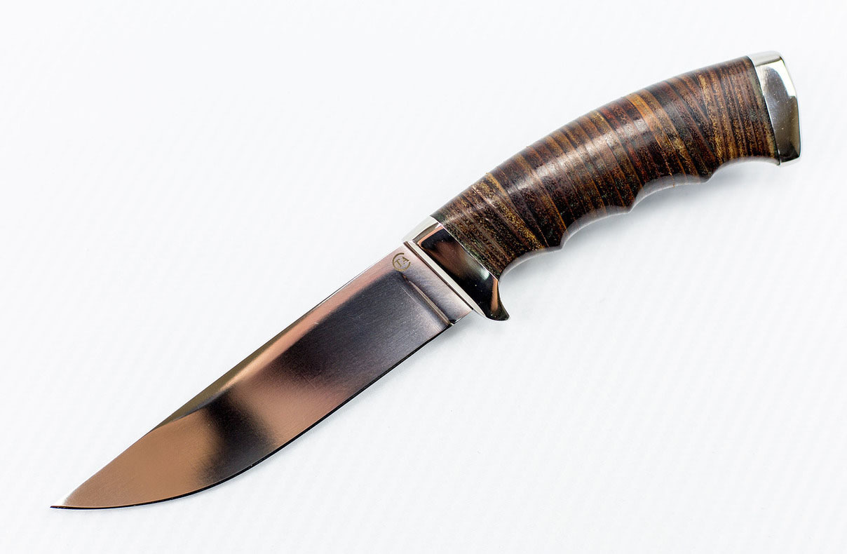 Нож Кобра-3, сталь D2, кожа от Ножиков